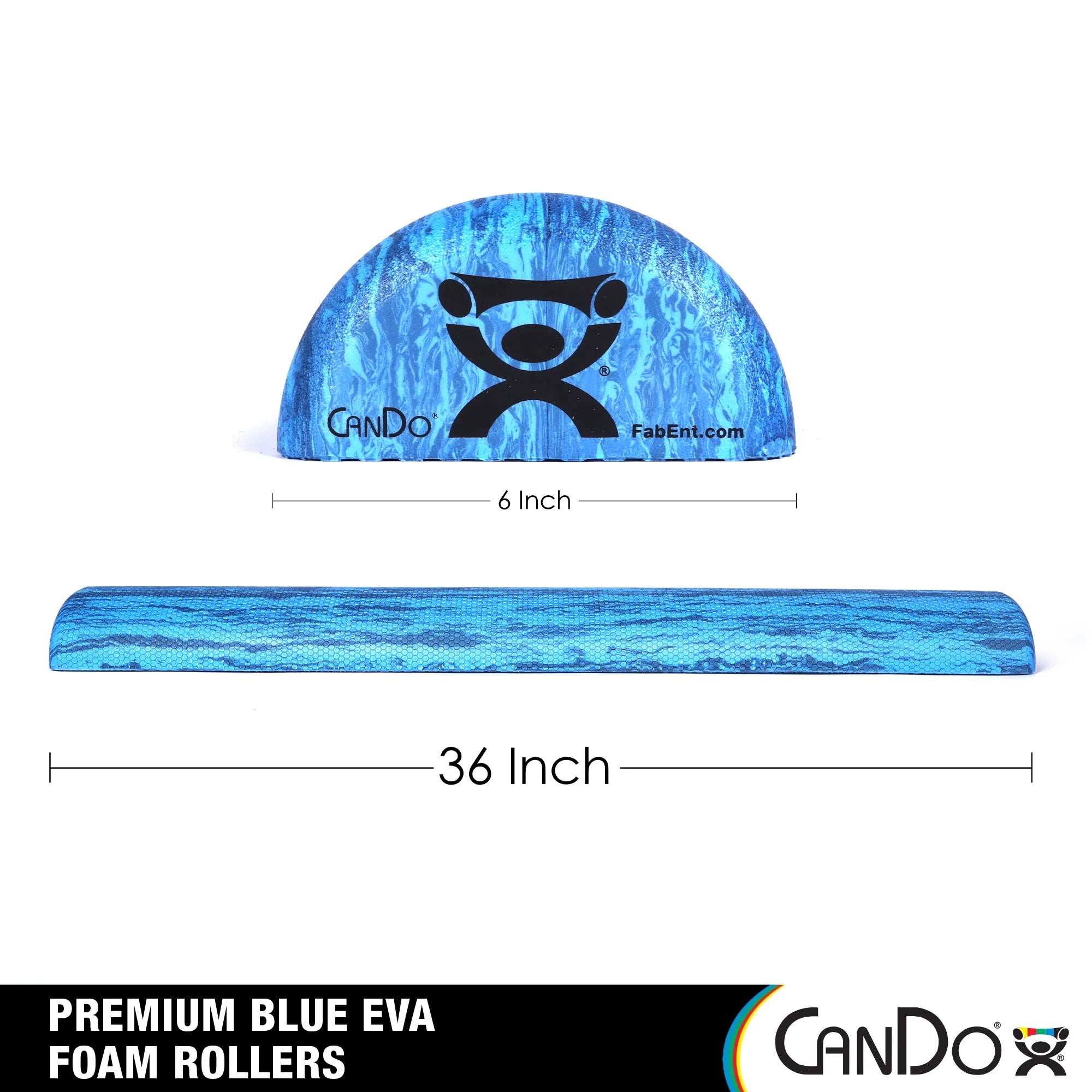 Cando Heavy Duty EVA Half Foam Roller