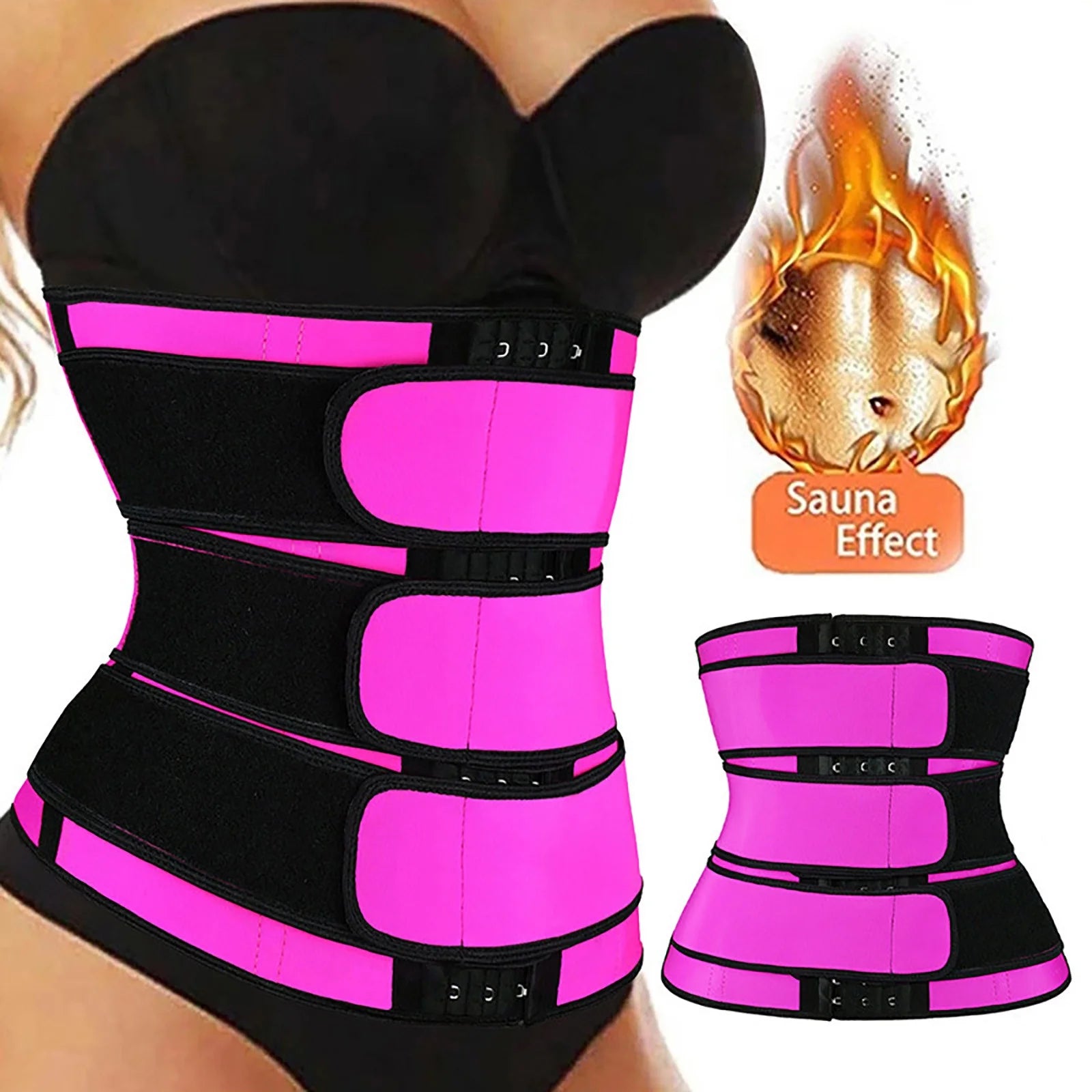 Wrap Waist Belt Slimming Body Shaper plus Size Waist Trainer Strapless Shapewear