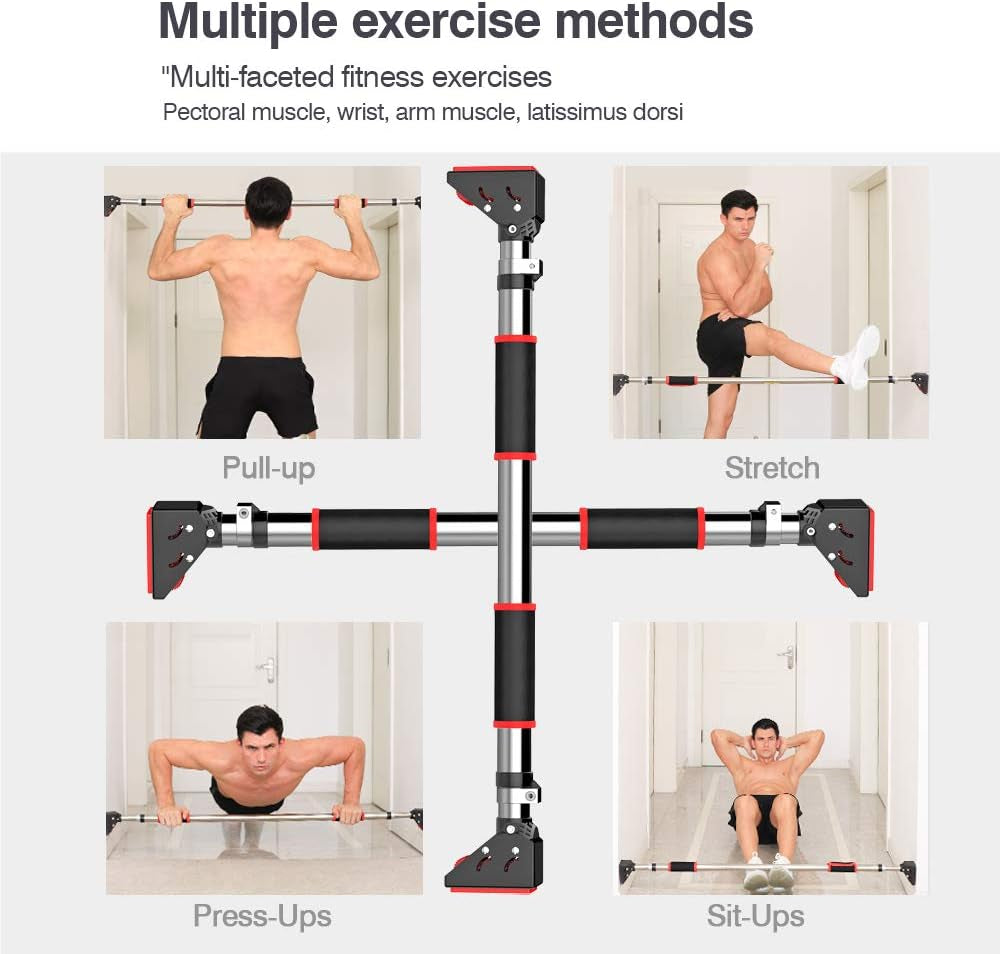 Pull up Bar, Pullup Bar Chin up Bar for Doorway Home Gym Equipment Adjustable Width - 660 LBS